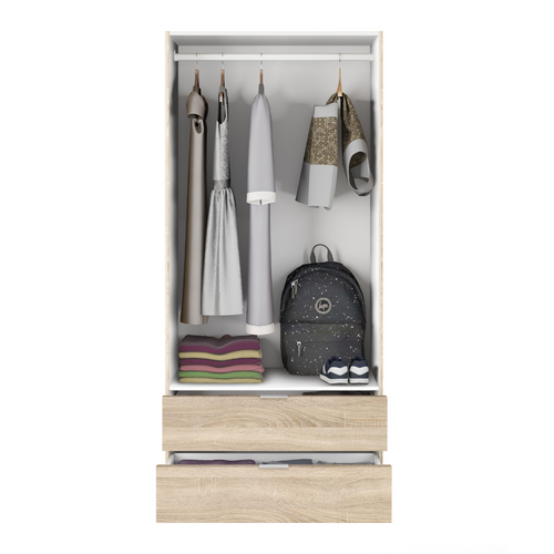 Calicosy - Kast DARION - licht hout 52x81,2x180 cm