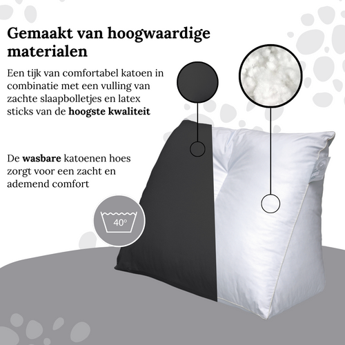 Ten Cate leeskussen - inclusief kussensloop - zwart - vtwonen shop