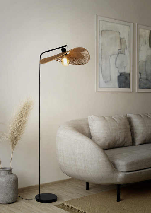EGLO vloerlamp Siruela - e27 - h 160 cm - papier - natuur