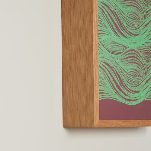 Hübsch lijst Hello - mdf/eikenfineer/plexiglas - 23x10xh32cm - vtwonen shop