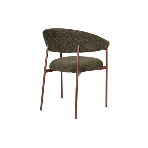Housecraft Living Richard Eetkamerstoelen Armleuning Gemêleerd Groen - Set van 2