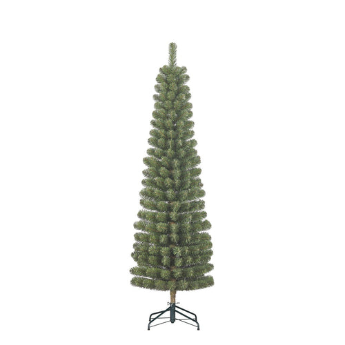 Black Box Trees Charlton Slanke Boom - Kerstboom Pilaarvormig met Scharnierconstructie - Kerstversiering met Natuurlijke PVC Naalden - Kunstboom Slank