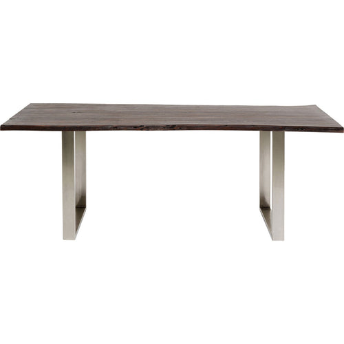 Kare Design Eettafel Harmony 180x90cm walnoot chroom - vtwonen shop