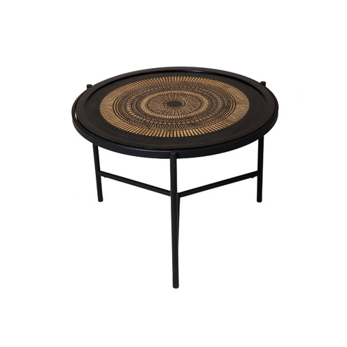 StarFurn Salontafel Mae - Rond Zwart Hout - Set van 2 - vtwonen shop