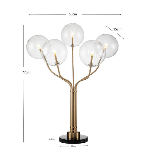 Kare Design tafellamp Future View - goud - 72cm - vtwonen shop