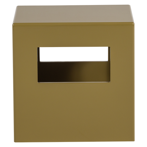 vtwonen bijzettafel vierkant Modern - MDF/Hout - Hoogglans Honinggeel - 40x40x40