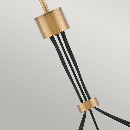 Ensemble Hinkley Fredrick Ramond 5-lichts hanglamp geborsteld brons
