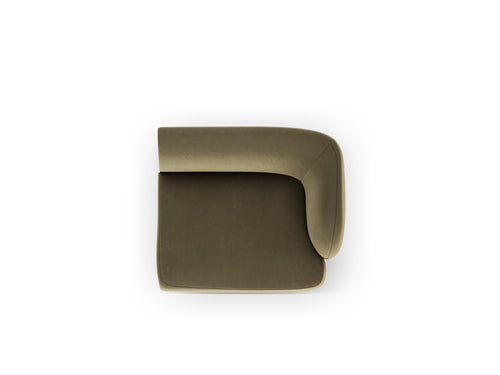 Micadoni rechter module Miley flueel groente - 90x90x70cm
