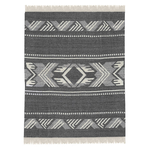 Malagoon plaid Mochica - anthraciet - 140x200cm