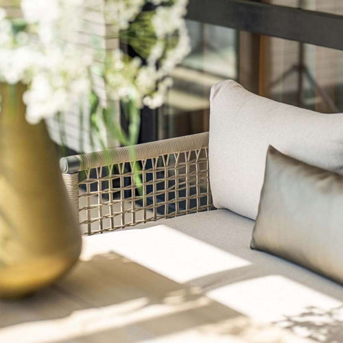 Garden Impressions loungeset Burela taupe - rechts - 5-delig