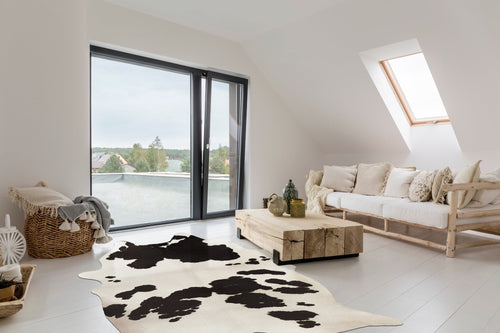 AFK Living vloerkleed Georgia - dierenhuid-effect - zwart - 155 x 190 cm - vtwonen shop