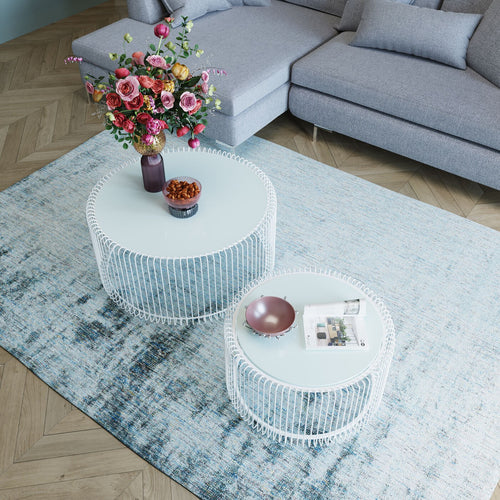 Kare Design Salontafel Wire Wit (2/Set)