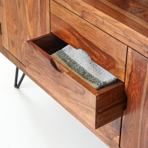 Tikamoon Massief palissander buffet 150 cm - Bruin