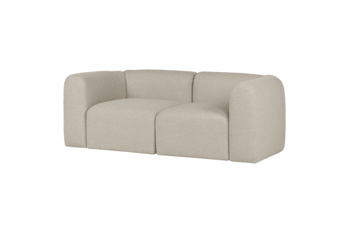 noo.ma Flom 2-zits bank - Desert Beige bouclé, soft comfort