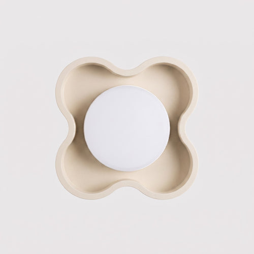 Sollux Lighting Plafondlamp OVIO 1 beige Gx53 - 12x12x6cm