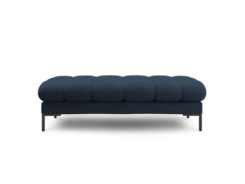 Cosmopolitan Design Bank Bali 2-zits, structurele stof, blauw - 62x133x40cm