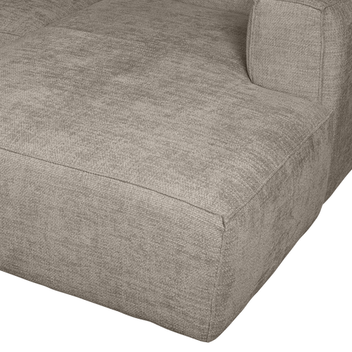 WOOOD chaise longue rechts Bean - Melange - Travertin - 73x254x178 - vtwonen shop