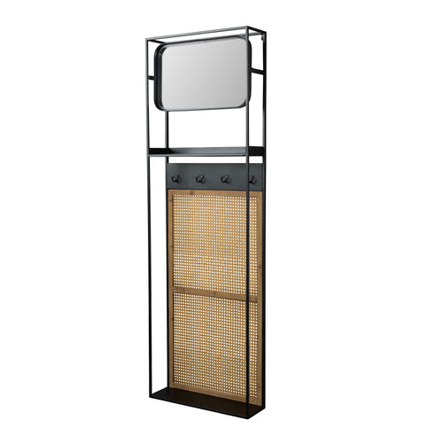 Dutchbone Langres Spiegel M - Zwart - vtwonen shop