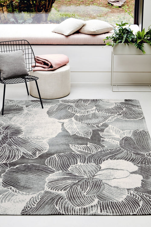 Belavita vloerkleed 8755 Carbon - Grijs - 140 x 200 cm
