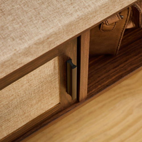 Calicosy - JETSON Schoenenbank - Donker hout - 45,5x100x35 cm