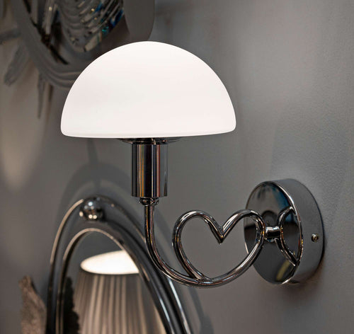 Mauro Ferretti wandlamp - 23x15x22 cm - zilver