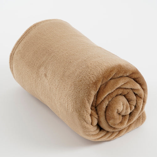 In The Mood Collection Famke Fleece Plaid - L180 x B130 cm - Lichtbruin - vtwonen shop