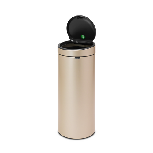 Brabantia Touch Bin New afvalemmer, 30 liter, kunststof binnenemmer - Metallic Gold
