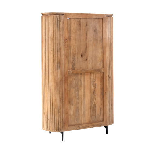 StarFurn Wandkast Solana - Naturel Hout - 115x45x180cm