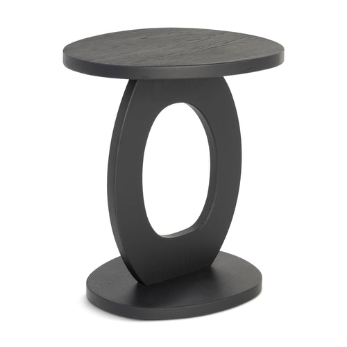 Spinder x Eva van de Ven - ALTO Bijzettafel - Massief Eikenhout - Mat Zwart