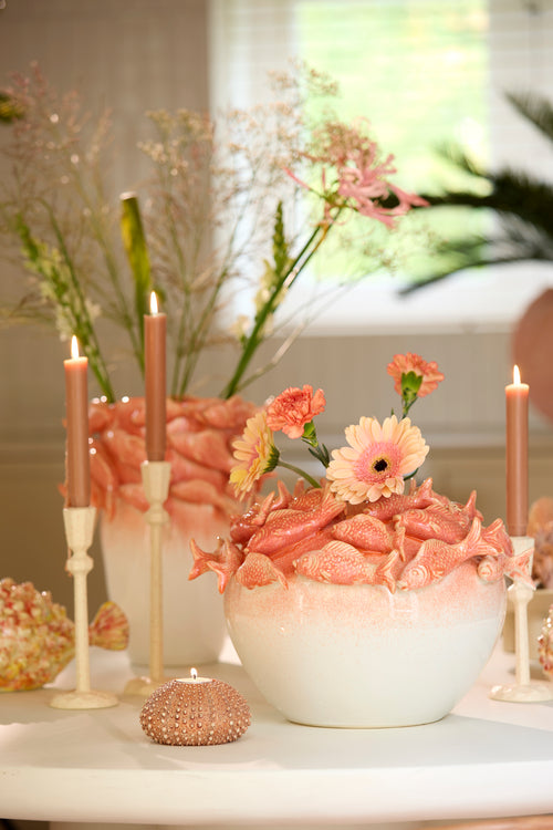 Light & Living vaas FISH - Ø40x27cm - rood - vtwonen shop