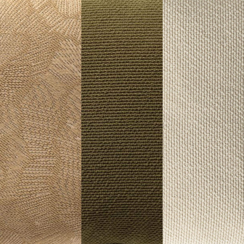 KUSSENSET - 3-delig - Natural Plains - 45x45 cm, 30x50 cm - inclusief binnenkussens - groen, beige