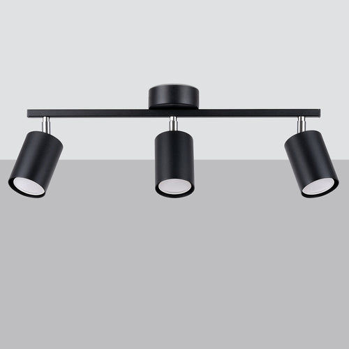 Sollux Lighting Plafondlamp LEMMI 3 zwart - 46x8x20cm