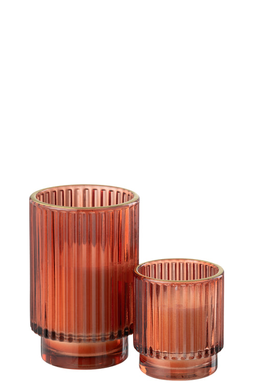 J-Line geurkaars Olive & Frank Incense - was - rood - large - 30U