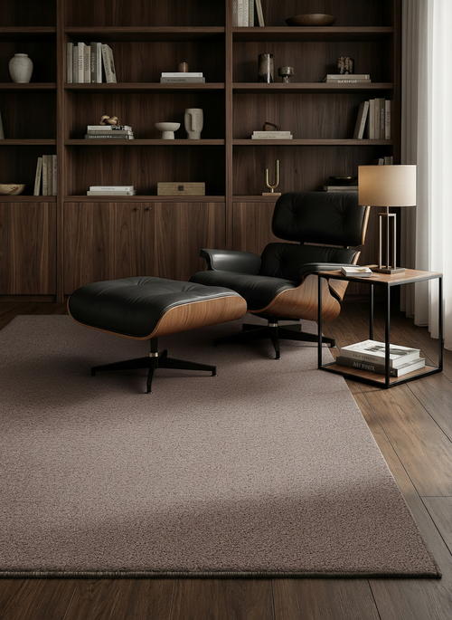 AFK Living vloerkleed Mono - Vloerkleed met getextureerd schapenvacht-effect - kastanje - 160x230 cm