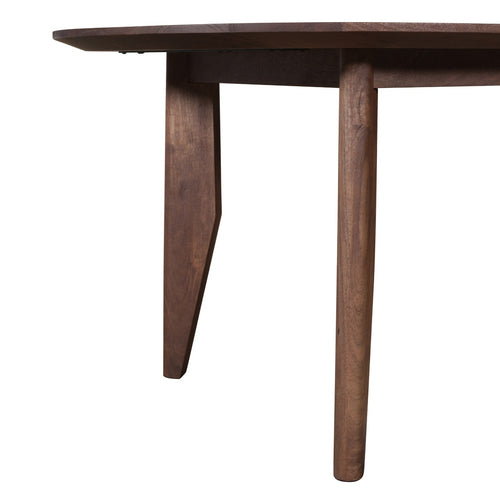 DÉJA Living Eettafel Maikel - Ovaal Donkerbruin Hout - 260x100x76cm
