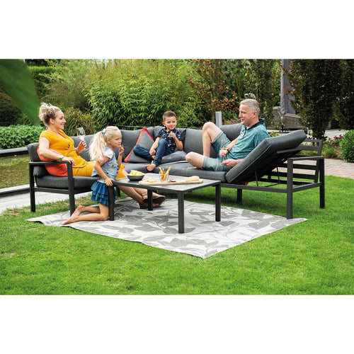 Garden Impressions loungeset Denver zwart links - 4-delig - vtwonen shop