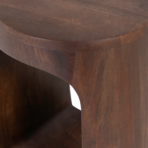 WOOOD bijzettafel Bayo - Mangohout - Walnoot