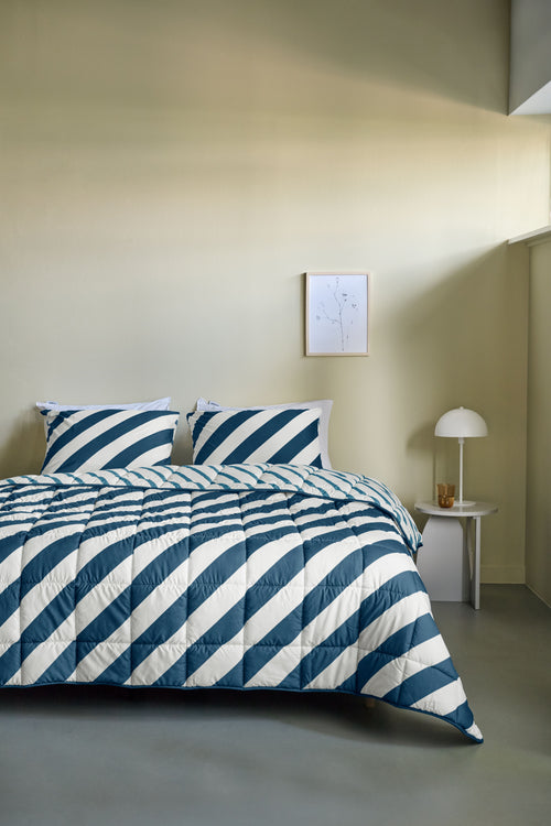 Ambiante Mares - dekbed zonder overtrek (incl. 2 kussenslopen) - 240x200 cm - Blauw - all year - wasbaar