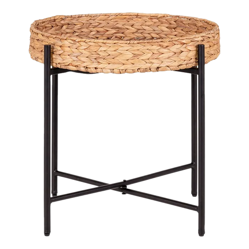 Artichok Imre Ronde Bijzettafel Ø 50 cm - Zwart / Bruin