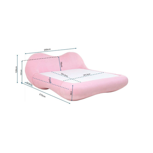 Kare Design Bed Fluid Dreams 180x200cm roze