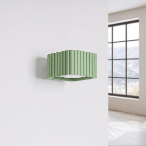 Sollux Lighting Wandlamp RIFF saliegroen Gx53 - 10x12x6cm
