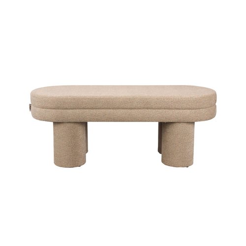 Dutchbone Fern Poef Beige - vtwonen shop