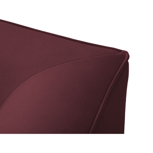 Cosmopolitan Design - Modulaire bank Siena 4-zits, imitatieleer bordeaux - 93x302x69cm