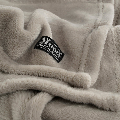 Mica Decorations Famke Fleece Plaid - L180 x B130 cm - Beige