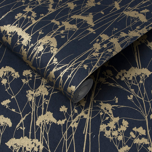 Graham & Brown Vliesbehang - Grace Midnight - 10mx52cm - vtwonen shop