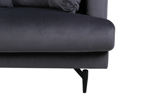 BRAM Fauteuil Matis - Grijs Velours - vtwonen shop