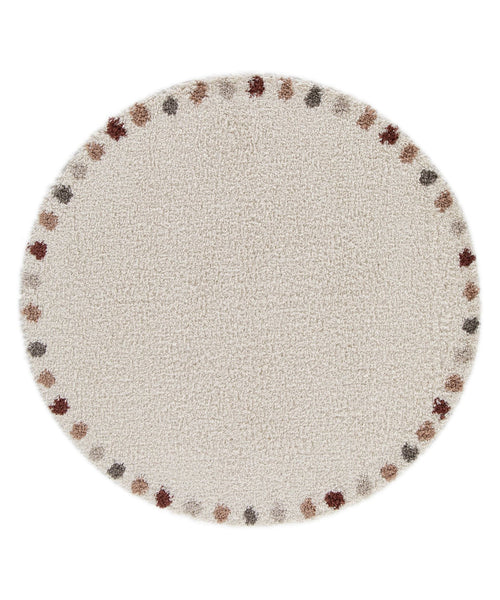 AFK Living vloerkleed DOTS - zeer zacht - beige - 160 x 160 cm