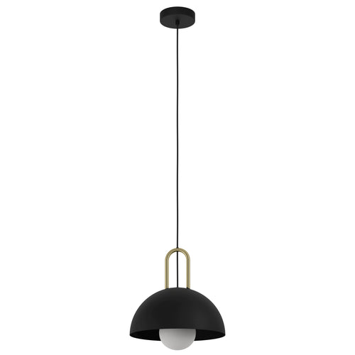 EGLO hanglamp Calmanera - e27 - ø 32,5 cm - zwart/geelkoper - vtwonen shop