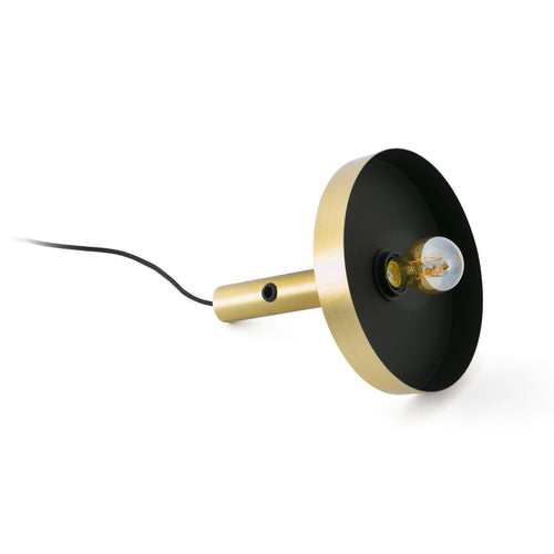 Faro Whizz - 1 Light Vloerlamp Zwart, Satijn goud, E27