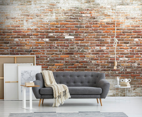 Art for the Home Fotobehang - Bakstenen Muur - Bruin - 280x300 cm - vtwonen shop